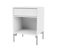 Montana Table de chevet Dream snow 38. pieds chromés