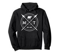 Montana USA Vintage Grizzly Ours Amérique Souvenir Sweat à Capuche