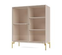 Montana Vitrine Ripple II 69.6x82.2x30 cm Clay-pieds Brass