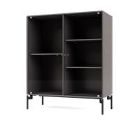 Montana Vitrine Ripple II 69.6x82.2x30 cm Coffee-pieds Black