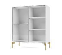 Montana Vitrine Ripple II 69.6x82.2x30 cm NewWhite-pieds Brass