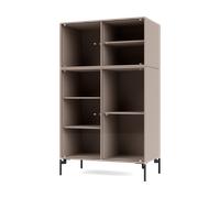 Montana Vitrine Ripple III 69.6x117.6x38 cm Mushroom-pieds Black