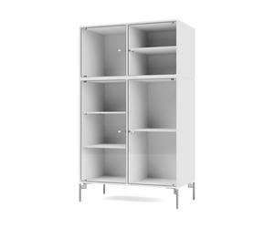 Montana Vitrine Ripple III 69.6x117.6x38 cm NewWhite-pieds Chrome