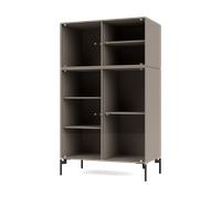 Ripple III Armoire vitrine Truffle - cadre noir Montana QUICK SHIP - 5715288334451