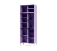 Montana Vitrine Ripple IV 69.6x187.2x38 cm Iris-pieds Chrome