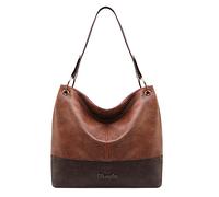 Montana West Sac à main en cuir synthétique pour femme, marron,