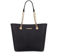 Montana West Sac fourre-tout pour femme avec chaîne sur le dessus, B-noir, One Size, Chic, élégant, élégant