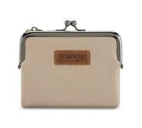 Montana West Wrangler Portefeuille pour femme avec blocage RFID Petit porte-cartes de crédit à deux volets avec fermoir Kiss, peau, Moderne