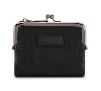 Montana West Wrangler Portefeuille pour femme avec blocage RFID Petit porte-cartes de crédit à deux volets avec fermoir Kiss, noir, Moderne