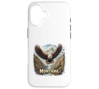 Montana Wild Peaks Eagle Big Sky Coque pour iPhone 16