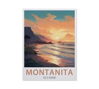 Montanita Équateur,Adultes Puzzle 1000 Pièces pour Adolescents Adultes Jeux De Casse-tête Amusants Puzzle en Bois(75x50cm)-EY89