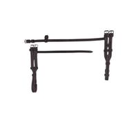 Montant de hackamore Silver Crown Noir Full