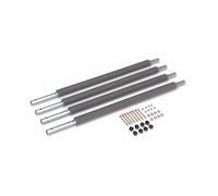 Montant inférieur filet de sécurité trampoline ?180 à ?250cm (lot de 4) lot de 4 montants inférieurs pour filet de sécurité gris TU