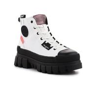 Boots Palladium Revolt Hi Tx - Femme - Blanc - Textile - Lacets - Automne Hiver 40