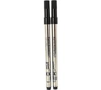 Montblanc 105158 Recharge pour Stylo Rollerball Montblanc - 2x Mystery Black - Noir - M - Taille Medium