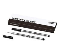 Montblanc 105162 Recharge pour Stylo Rollerball Montblanc - 2x Mystery Black - Noir - F - Taille Fine