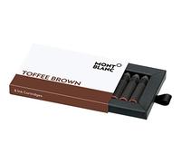 Montblanc 105189 Cartouches d'encre - Toffee Brown - Encre pour Stylo Plume - Marron - 8 Cartouches