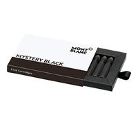 Montblanc 105191 Cartouches d'encre - Mystery Black - Encre pour Stylo Plume - Noir - 8 Cartouches