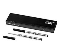 Montblanc 116189 Recharge pour Stylo Bille Montblanc - 2x Mystery Black - Noir - F - Taille Fine