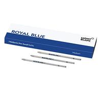Montblanc 124495 Recharge pour Stylo Bille Montblanc - 3x Royal Blue - Bleu - Meisterstück Mozart & Augmented Paper - Petit Modèle