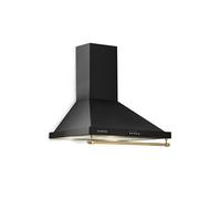Montblanc 60 Hotte murale aspirante 60cm - Débit 610 m³/h - Moteur 165 W - 2 lampes LED - Filtres aluminium - Classe A - Noir