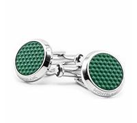 MONTBLANC Boutons de manchette Cufflinks MST Green 129831 marque, Taille unique, Métaux non précieux, Il ne s'agit pas d'une pierre précieuse