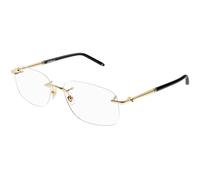 Montblanc Homme MB0071O 003 Montures optiques Métal Or Transparent Carré