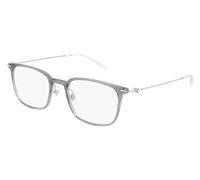 Montblanc Homme MB0100O 001 Montures optiques Injecté Gris Transparent Carré