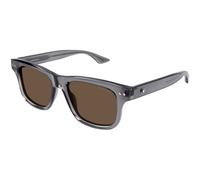 Montblanc Homme MB0319S 004 Lunettes de soleil Acétate Gris Marron Carré