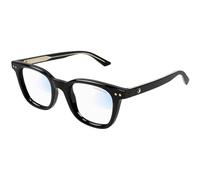 Montblanc Homme MB0320S 005 Lunettes de soleil Acétate Noir Transparent Ronde Photochromatique Photochromatique