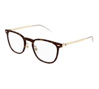 Montblanc Homme MB0393ON 003 Montures optiques Injecté Havane Transparent Carré
