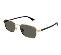 Montblanc Homme Montblanc MB0339S 001 Lunettes de soleil Métal Or Gris Carré