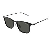 Montblanc Homme MB0354S 001 Lunettes de soleil Injecté Noir Gris Carré