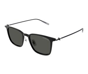 Montblanc Homme Montblanc MB0354S 001 Lunettes de soleil Injecté Noir Gris Carré