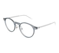 Montblanc Homme Montblanc MB0426O 003 Montures optiques Injecté Gris Transparent Ronde