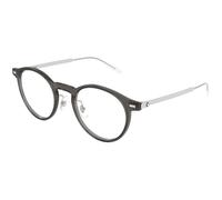 Montblanc Homme Montblanc MB0426O 004 Montures optiques Injecté Gris Transparent Ronde