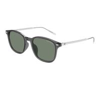 Montblanc Homme Montblanc MB0445SA 003 Lunettes de soleil Injecté Gris Vert Carré