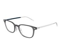 Montblanc Homme Montblanc MB0467OL 010 Montures optiques Injecté Gris Transparent Carré