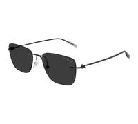 Montblanc Homme Montblanc MB0470S 001 Lunettes de soleil Métal Noir Gris Carré