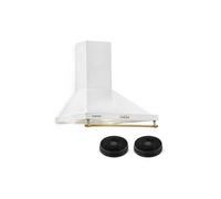 Montblanc Hotte aspirante murale 60cm + 2 filtres recyclage d'air 610m³/h classe A - blanc