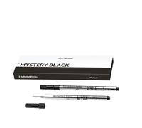 Montblanc Lot de 2 recharges de stylo-bille Noir (Mystery Black) M