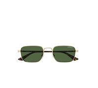 Montblanc - Lunettes de Soleil Carrées Homme Or Vert - Homme - Accessoires - Jaune - Taille: 53 MM