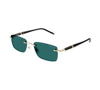 Montblanc - Lunettes de soleil élégantes inspirées par les instruments d'écriture - Homme - Accessoires - Jaune - Taille: 54 MM