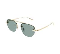 Montblanc - Lunettes de soleil rondes - unisex - Accessoires - Jaune - Taille: 52 MM