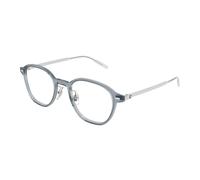 Montblanc - Monture Optique Ronde - Homme - Accessoires - Gris - Taille: 50 MM