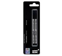 Montblanc Recharge pour Stylo Roller véritable - Noir (Lot de 2) Taille M mb15158 (15158)