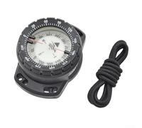 Monté au poignet étanche pour boussole de plongée avec sangle extra longue réglable pour n'importe quelle taille de poignet (noir)