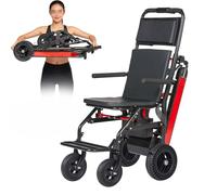 Monte-Escalier Électrique À Chenilles,Chariot De Manutention Pour Fauteuil Roulant,Châssis Permettant De Monter Et Descendre Les Escaliers,Capacité De Charge 250 Kg/551 Lbs Black 13ah