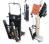 Monte-escalier électrique - Escaliers haut/bas (80 à 100 étages), diable - Conception à chenilles, capacité de charge de 150/250 kg, pour transfert de cargaison/manutention d'entrepôt, B-150 kg