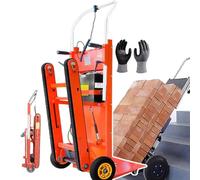 Monte Escalier Électrique Professionnel Pliable avec Chenilles en Caoutchouc Épais, Vitesse Réglable, Gants Inclus, pour L'ameublement, L'entrepôt Et La Logistique load-bearing661lb